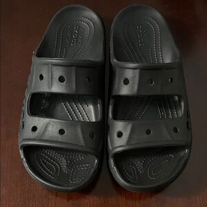 CROCS Black Comfort Slides